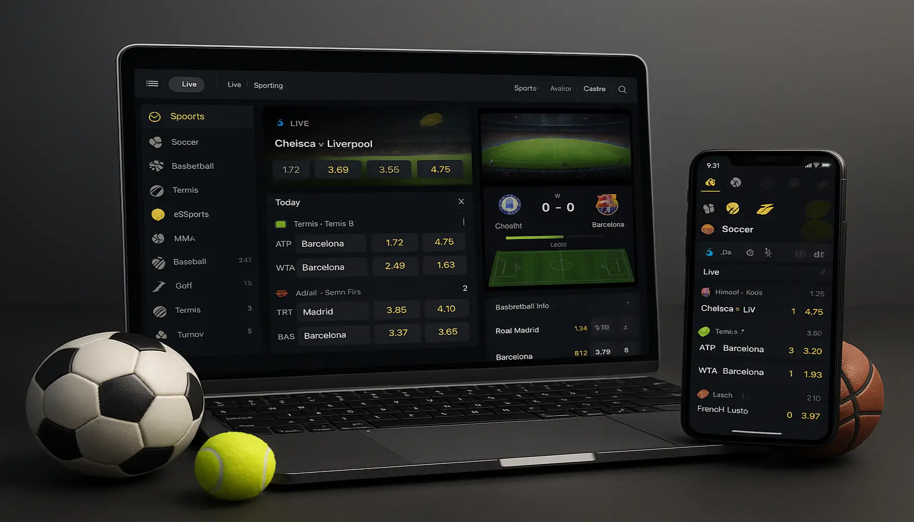 Apostas esportivas no cassino online BET252.COM